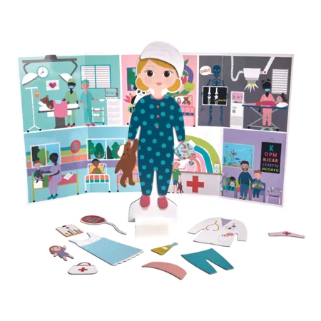 Magnetische Anziehpuppe - Florence, Floss & Rock