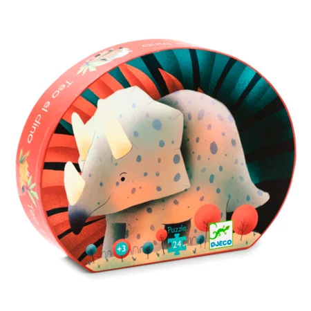 Djeco silhuetpuslespil, Dinosauren Theo, 24 brikker