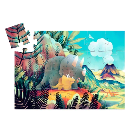 Djeco silhuetpuslespil, Dinosauren Theo, 24 brikker