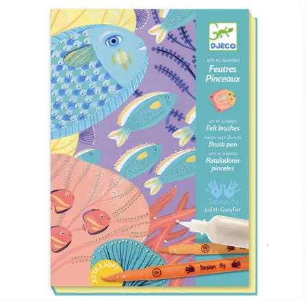 Djeco kreativ æske med perlemorslim, Under havet