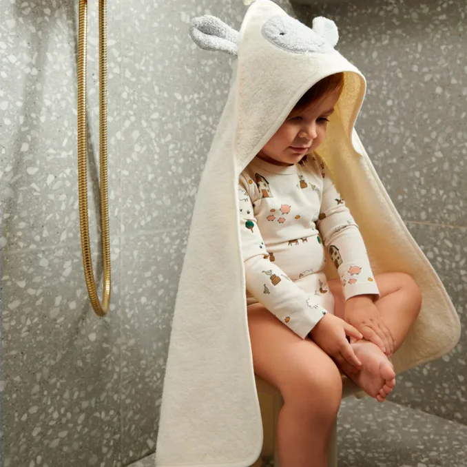 Liewood håndklæde m.hætte, får