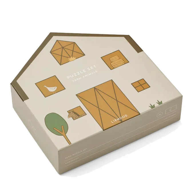 Liewood puslespil, bondegård - 35 brikker