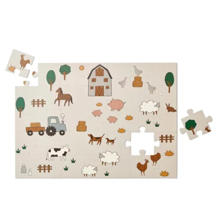 Liewood puslespil, bondegård - 35 brikker