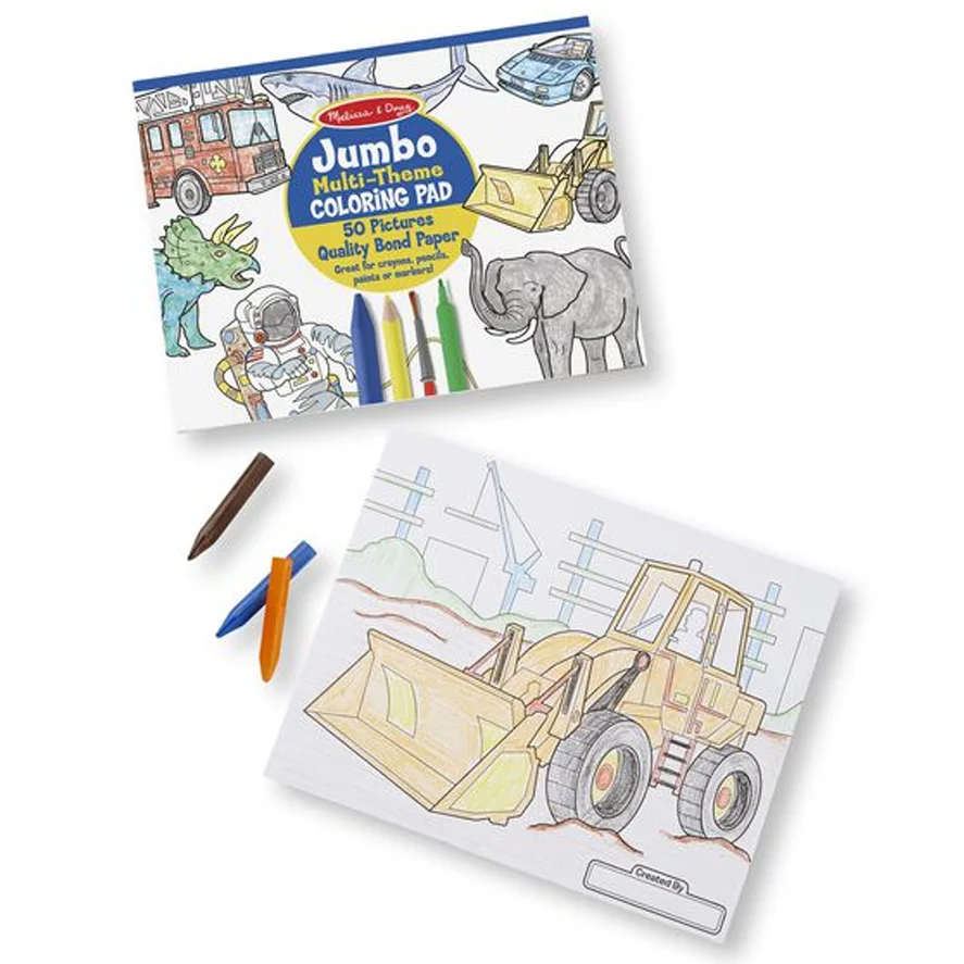 Melissa and Doug jumbo malebog, blå