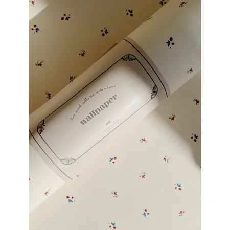 Konges Sløjd tapet, Bloom Red/Blue