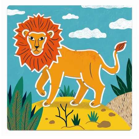 Djeco tegneskabeloner, Vilde dyr