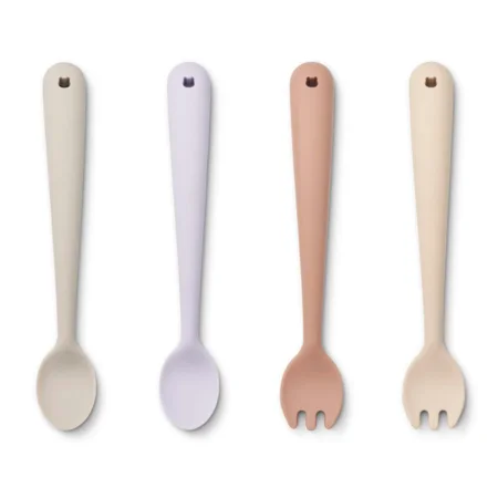 Liewood Kinder-Besteck, 4er-Pack, apple blossom multi mix
