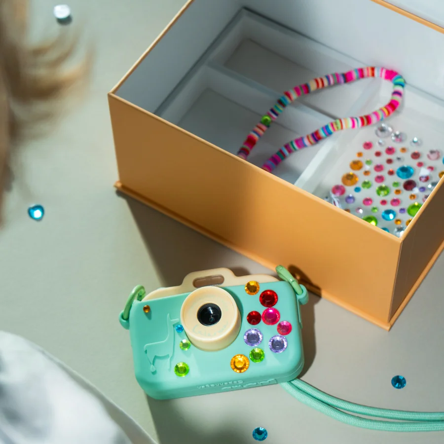 Lalarma Kamera, Gelb/Mint