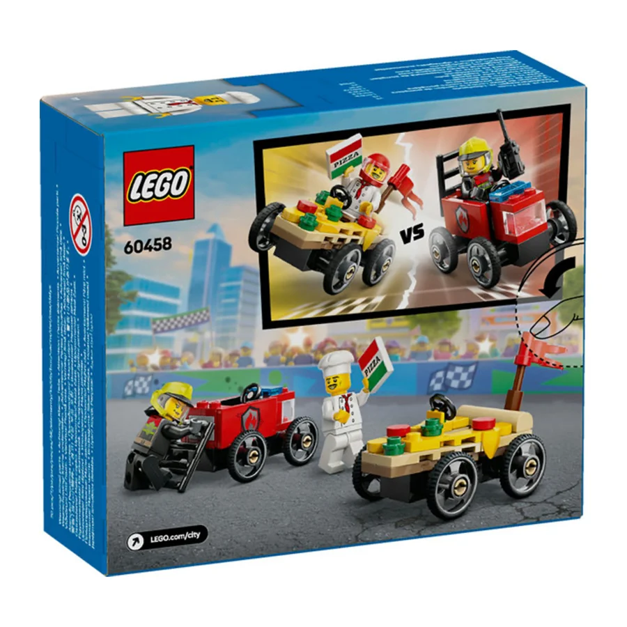 LEGO® City, Racerbilpakke - pizzabil mod brandbil