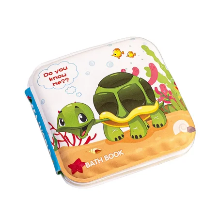 Badebuch mit Quietscher, Meerestiere - English