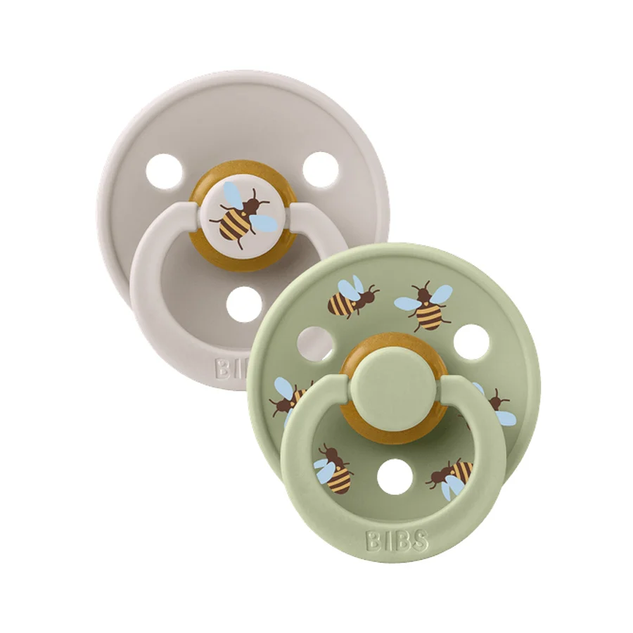 BIBS 2-Pak Studio Colour Sut Str 1 - Bumblebee Mushroom Mix