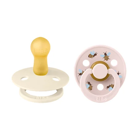 BIBS 2-Pak Studio Colour Sut Str 1 - Bumblebee Ivory Mix