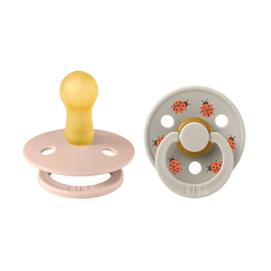 BIBS 2-Pak Studio Colour Sut Str 1 - Ladybug Blush Mix