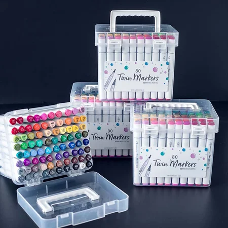 Twin markers, 80 stk - 4-pak