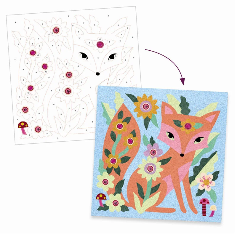 Djeco kreativ æske m.sand, lysende have