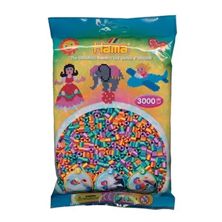 HAMA perler 3000 stk stribede, pastel mix