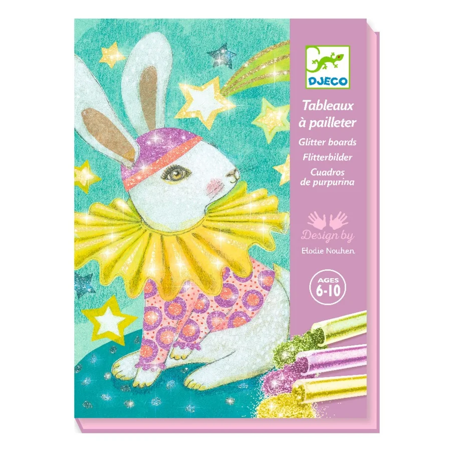 Djeco kreativ æske m.glitter, Dyrenes karneval