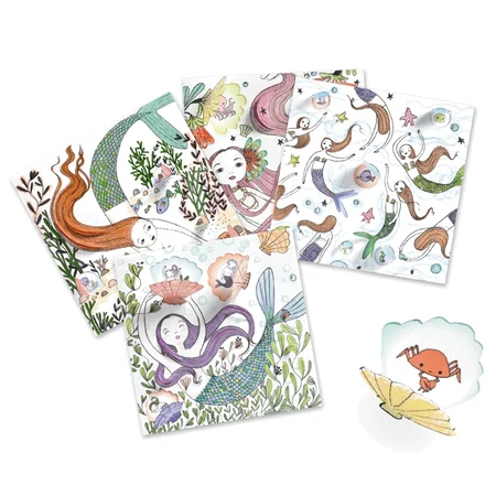 Djeco kreativ leg, farve overraskelser - under havet