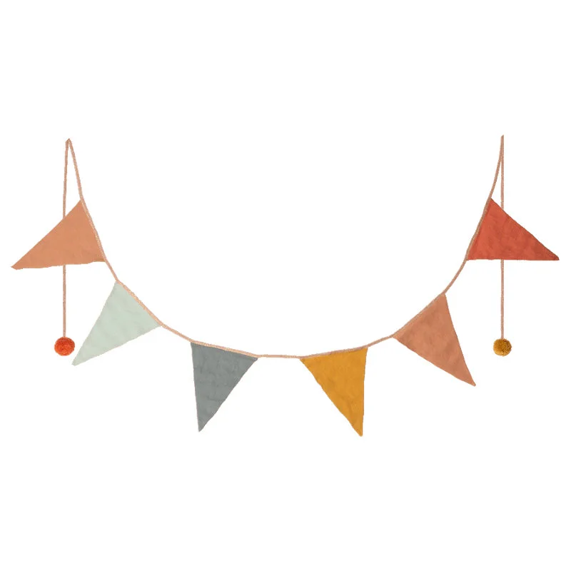 Maileg stor guirlande, 6 flag