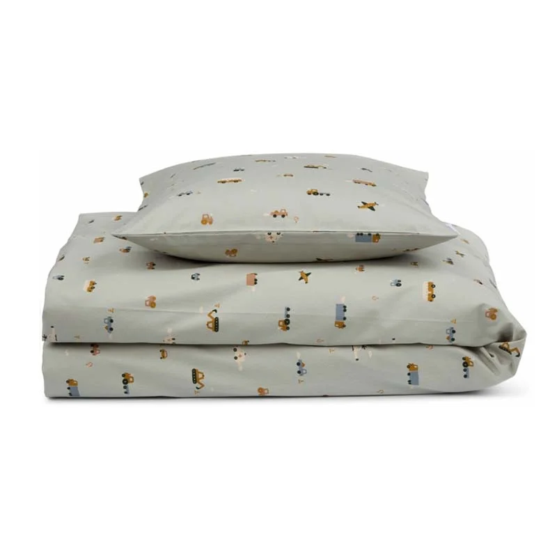 Liewood junior sengetøj, Vehicles/dove blue