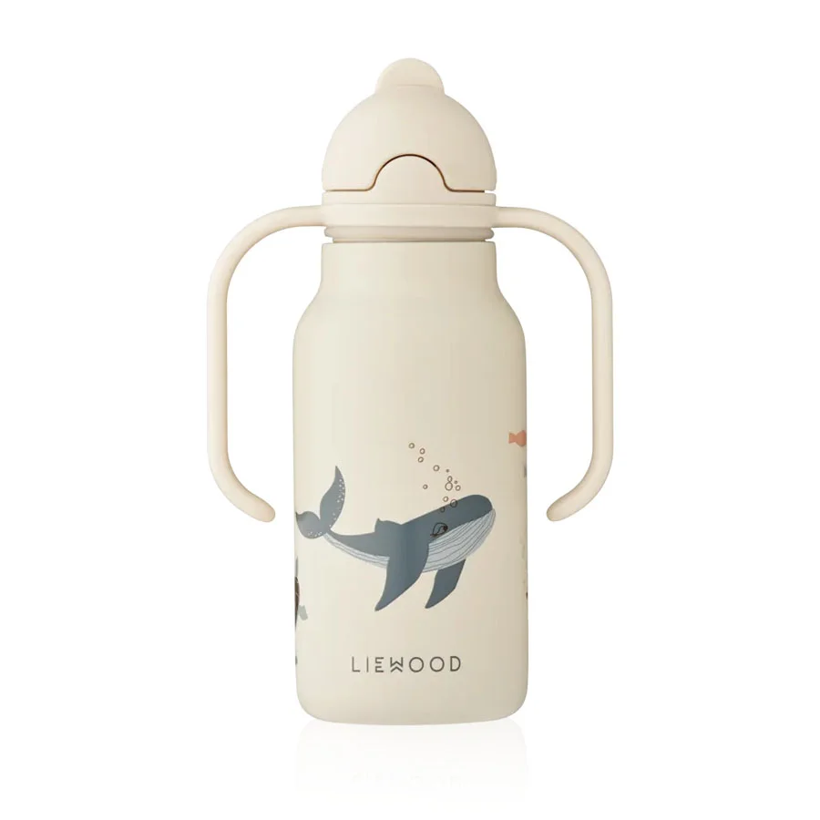 Liewood Kimmie Trinkflasche m. Henkel, Sea Creature/Sandy