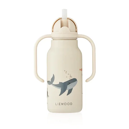Liewood Kimmie Trinkflasche m. Henkel, Sea Creature/Sandy