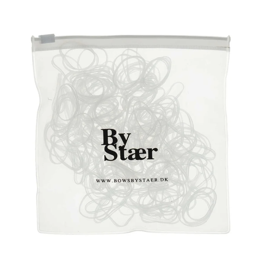 byStær 200 silikoneelastikker, klar