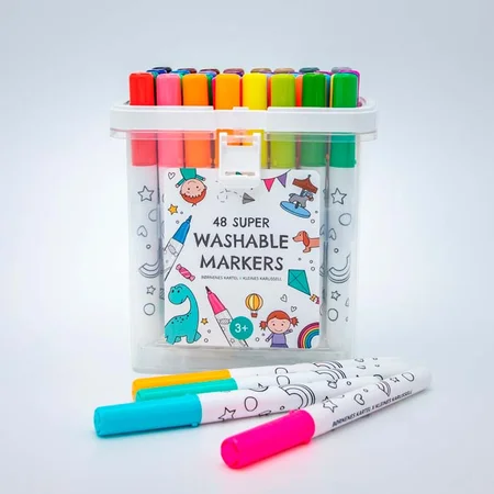 Børnenes Kartel x Kleines Karussell 48 Super Washable Markers