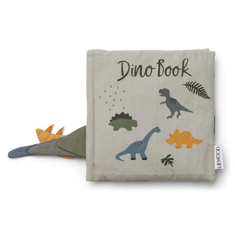 Liewood stofbog, dino book blå