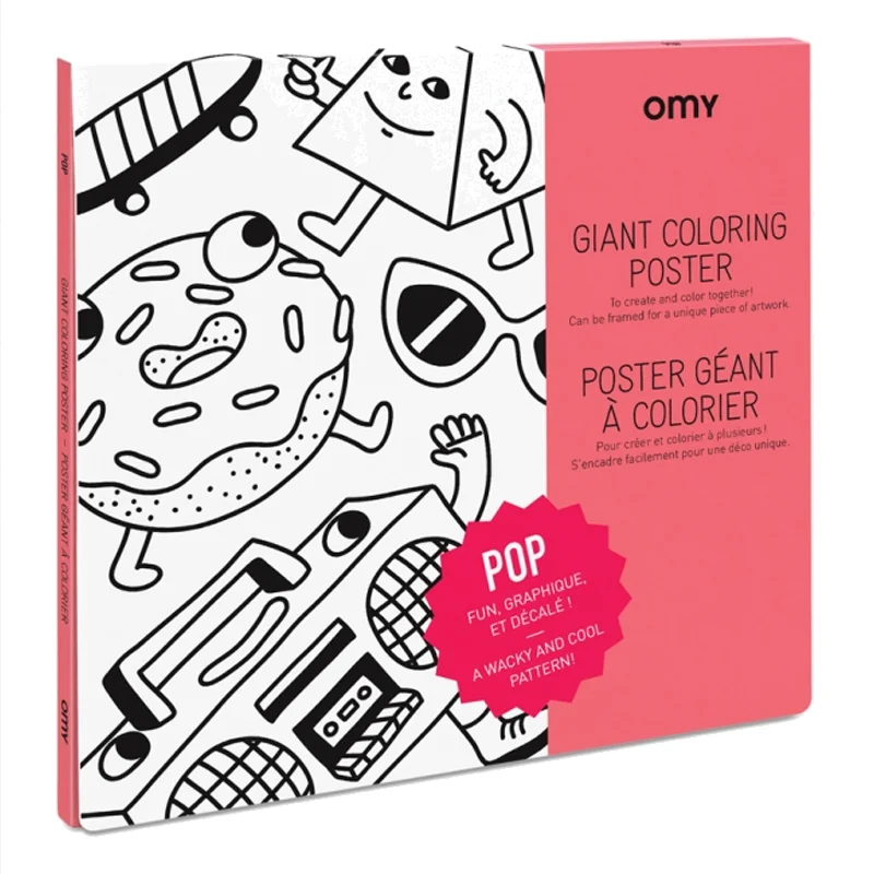 OMY plakat til farvelægning, Pop