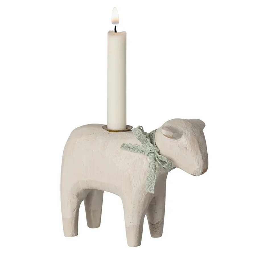 Lamm Kerzenständer, mint, Maileg 