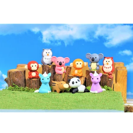 Iwako viskelæder, skovdyr ass.