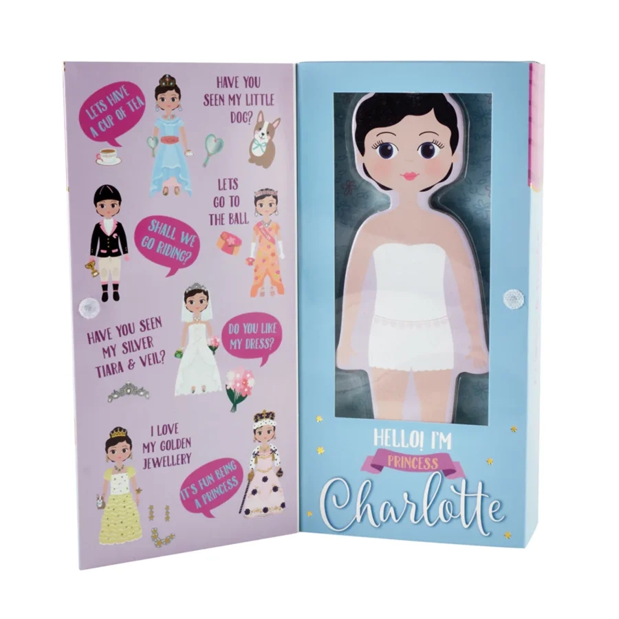 Magnetische Anziehpuppe - Charlotte, Floss & Rock