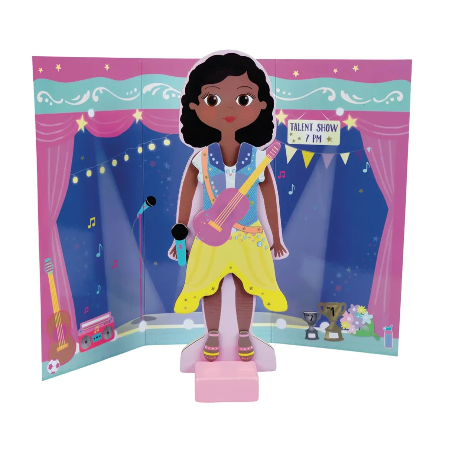 Magnetische Anziehpuppe - Zoey, Floss & Rock