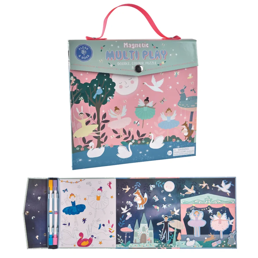Magnetisches Multi Spielset - Ballerina, Floss & Rock