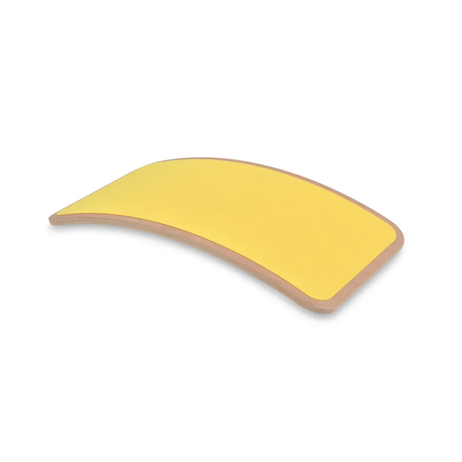 CurveLab balancebræt med filt, Little Arc - gul