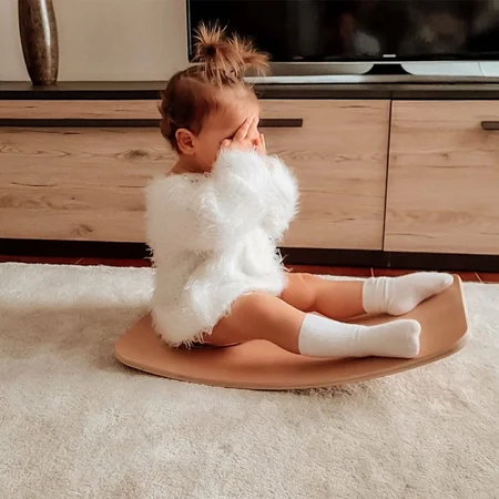 CurveLab balancebræt med filt, Little Arc - pink