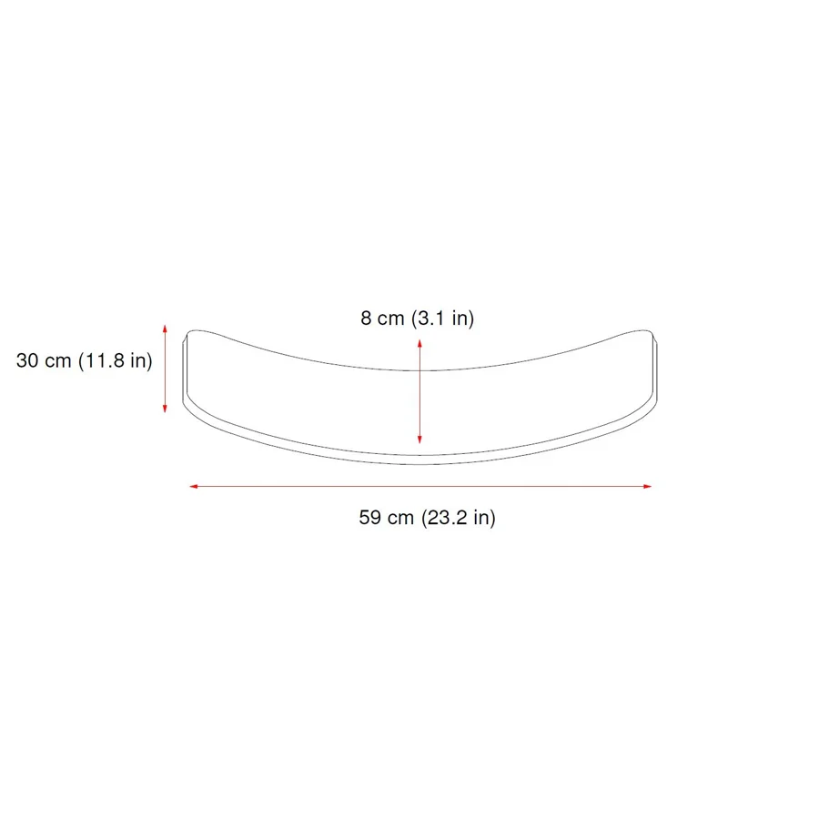 CurveLab balancebræt med filt, Little Arc - pink