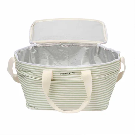 Sunnylife køletaske, La Palma sage stripe