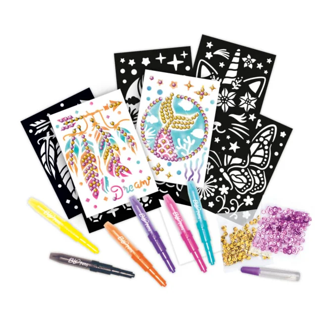 Blopens pustetusser m.pailletter