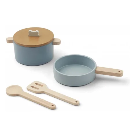Liewood gryde- og pandesæt, blå