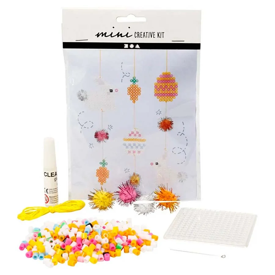 Mini påske DIY-sæt, perle-ophæng