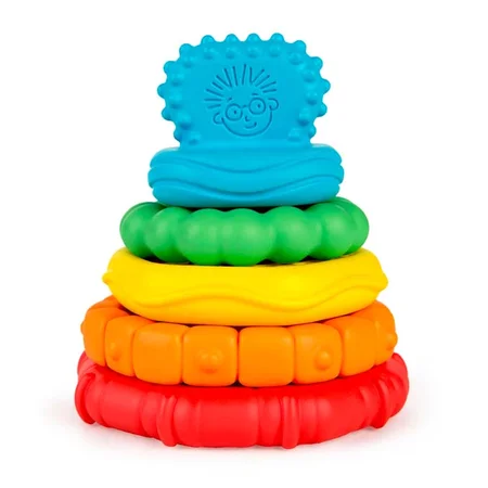 Baby Einstein stabeltårn med teksturerede bideringe