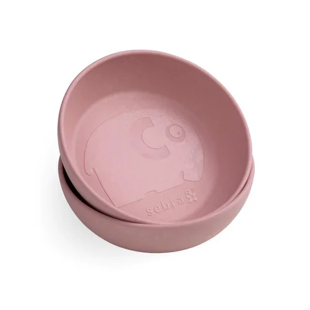 Sebra 2-pak MUMS skåle, Blossom Pink