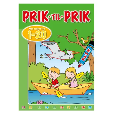 Prik til prik med tallene fra 1-20 (Kano)