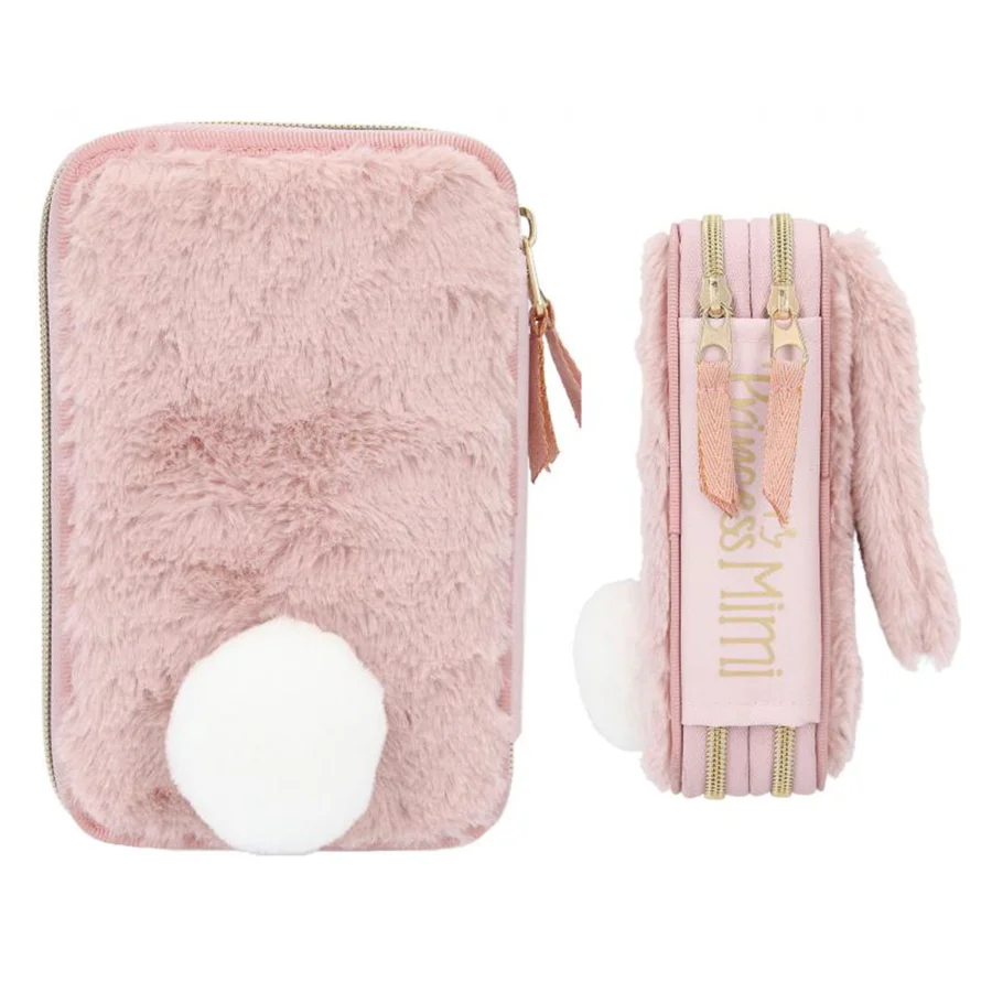 Princess Mimi Dobbelt Penalhus, kanin m/lange ører