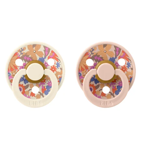 BIBS 2 pk Liberty sut, str 2 June blossom/blush mix