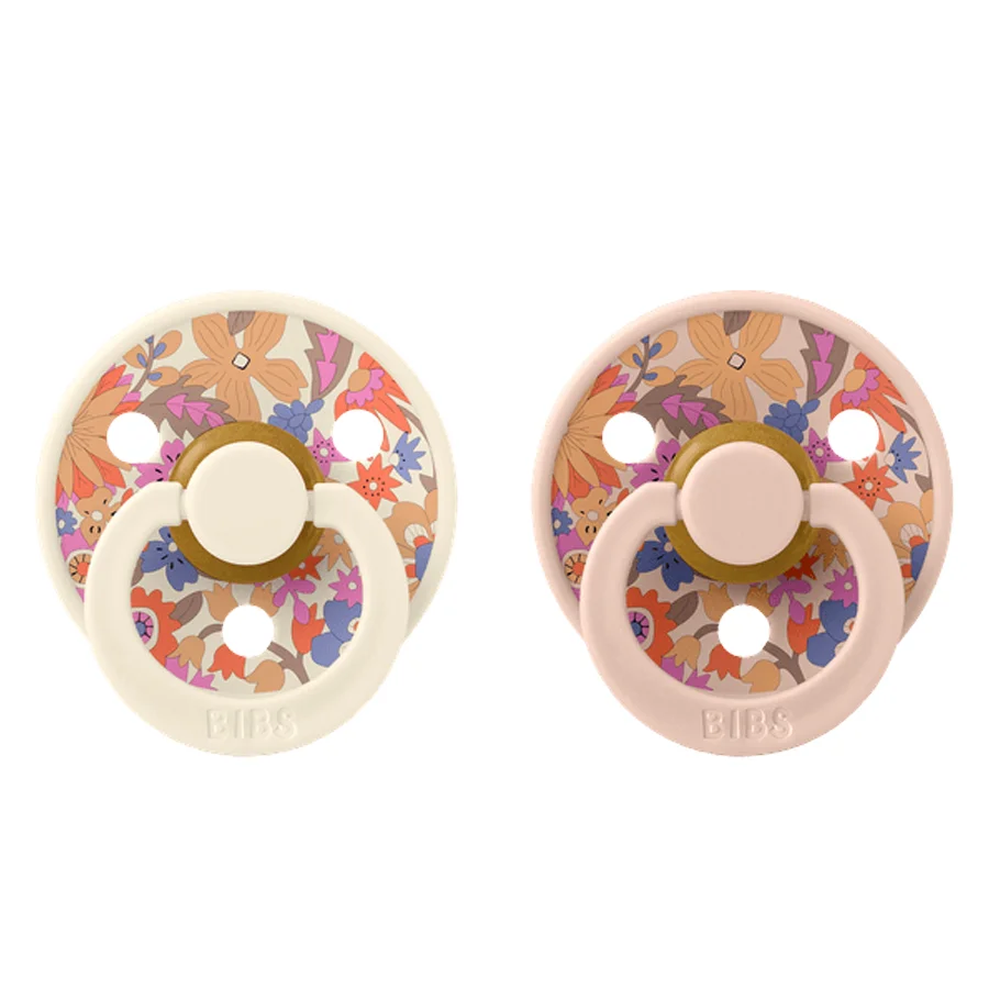 BIBS 2 pk Liberty sut, str 2 June blossom/blush mix