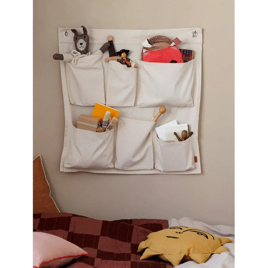 FERM LIVING Organizer Canvas, off white