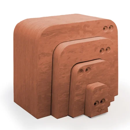 bObles myresluger, marble nature - terracotta